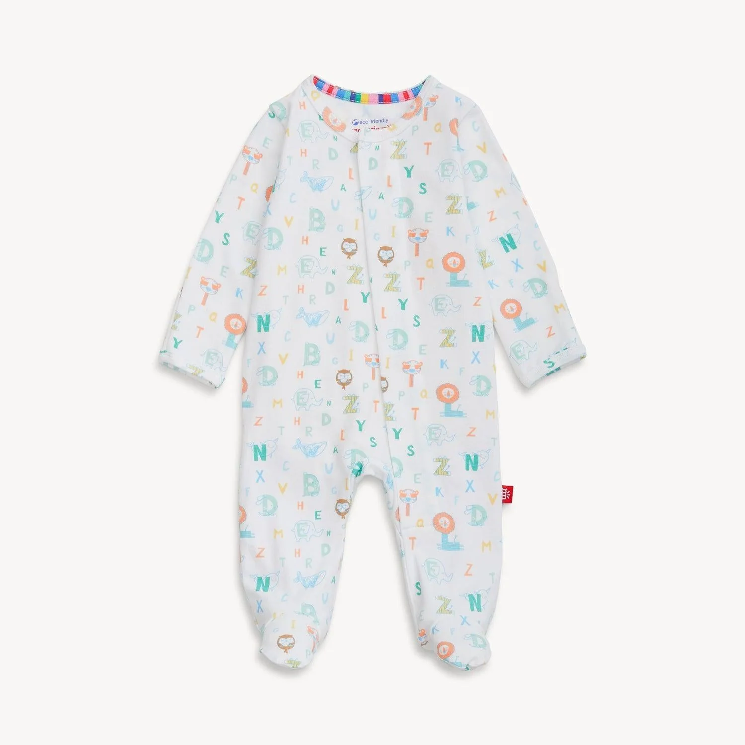 alphabet soup cloudstretch™ magnetic parent favorite footie - re-loved - Image 7