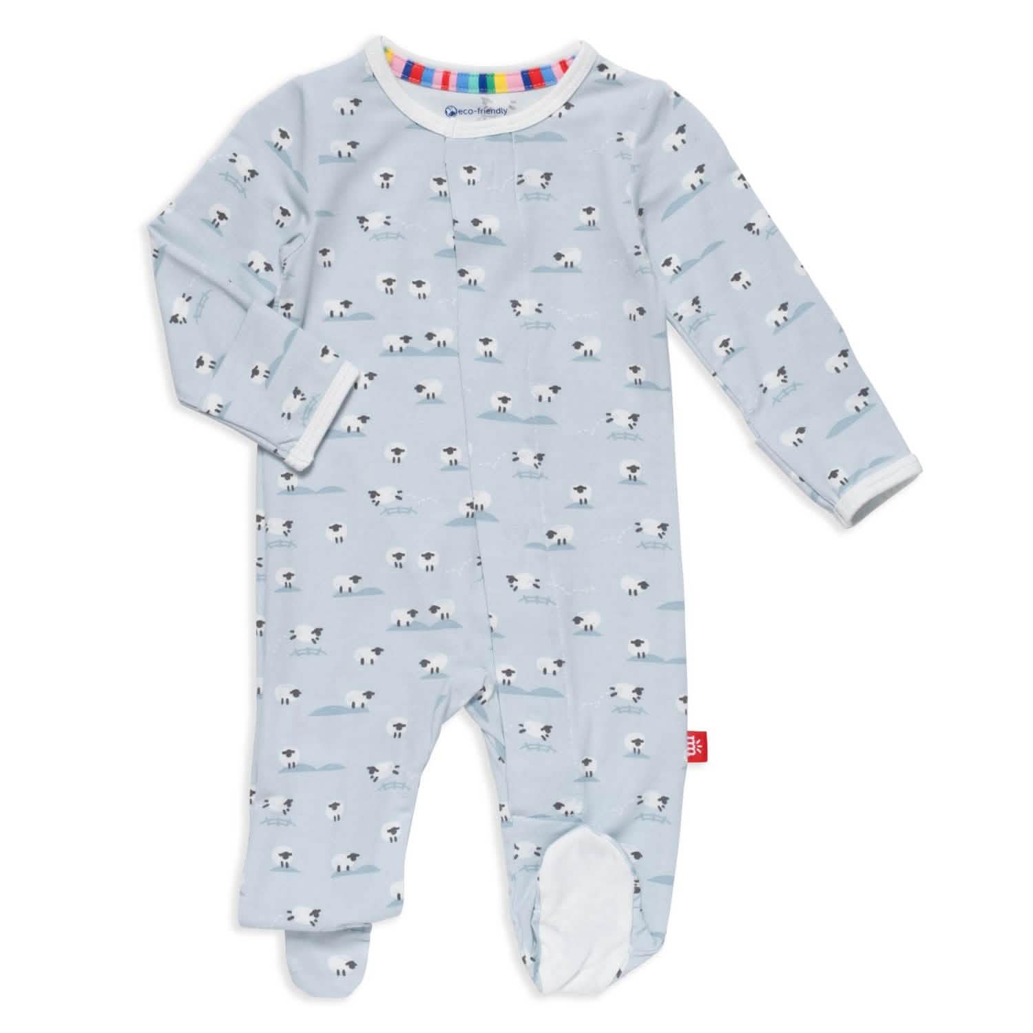 blue baa baa baby modal magnetic parent favorite footie - re-loved - Image 2
