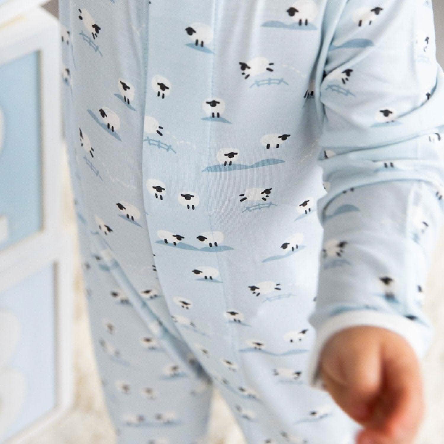 blue baa baa baby modal magnetic parent favorite footie - re-loved - Image 3