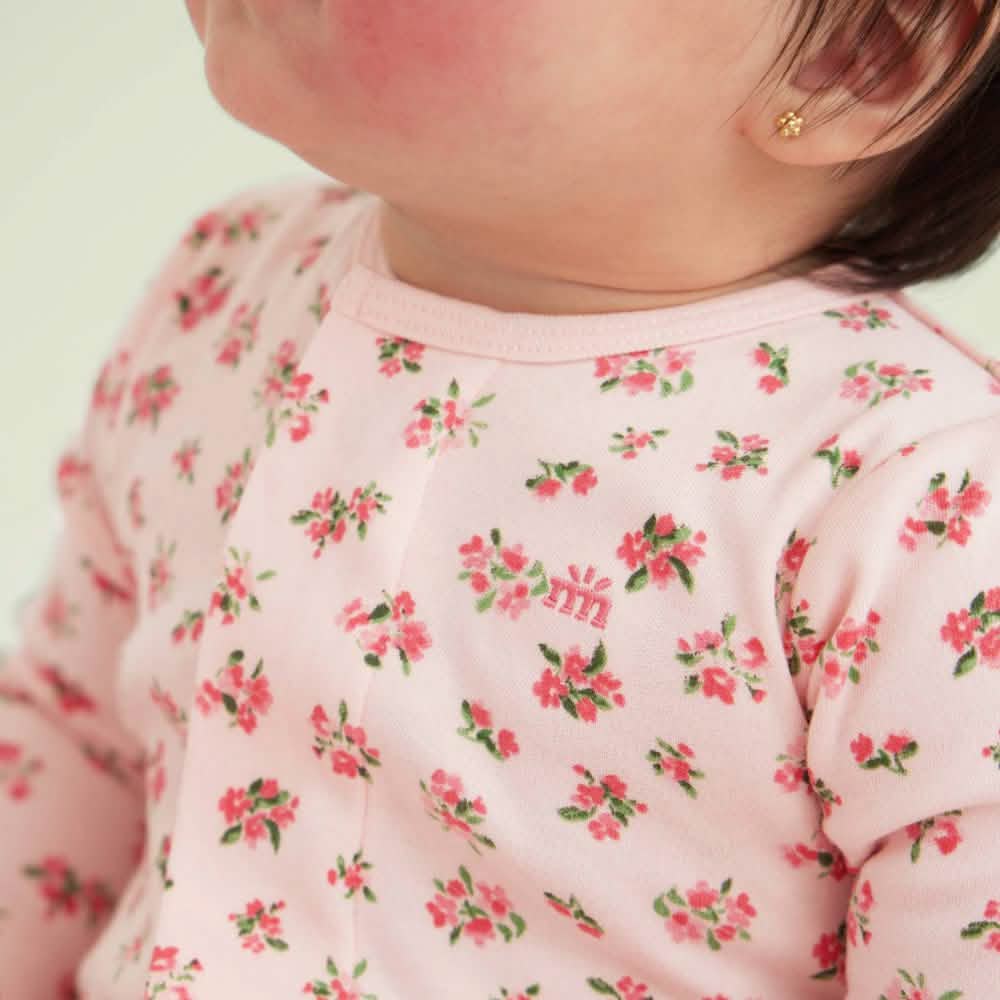 bouquet de fleurs organic cotton magnetic parent favorite footie - re-loved - Image 5