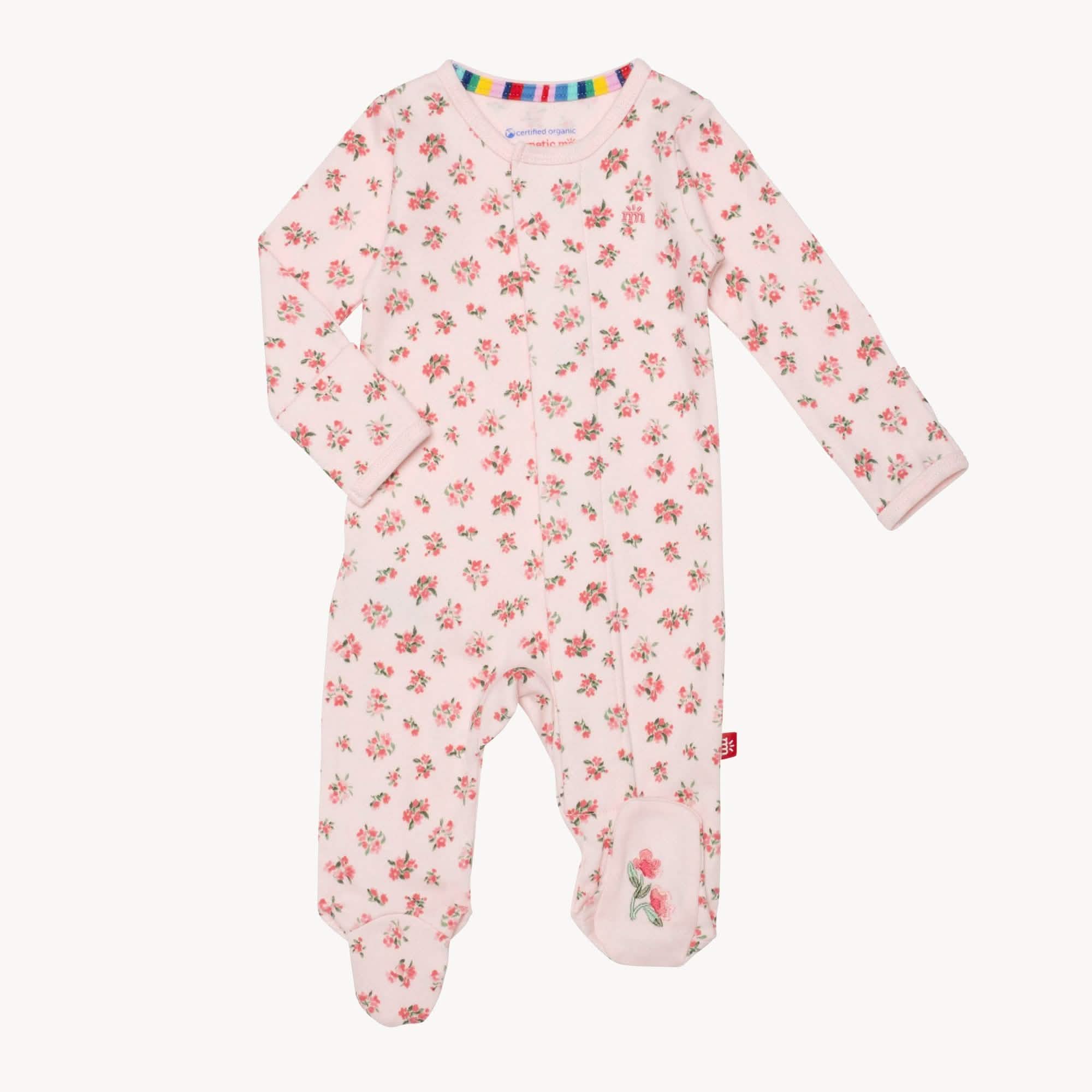 bouquet de fleurs organic cotton magnetic parent favorite footie - re-loved - Image 6