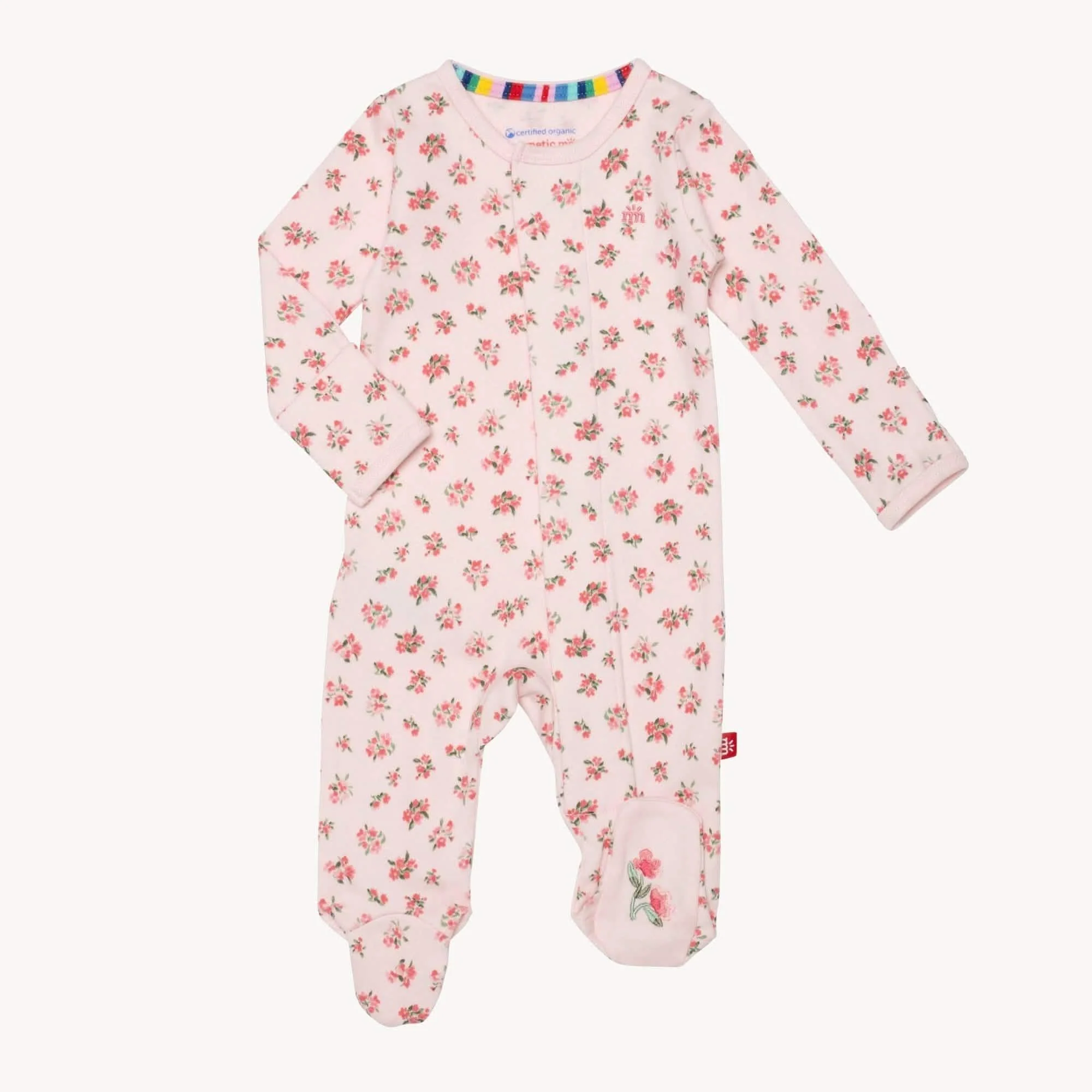 bouquet de fleurs organic cotton magnetic parent favorite footie - re-loved - Image 9