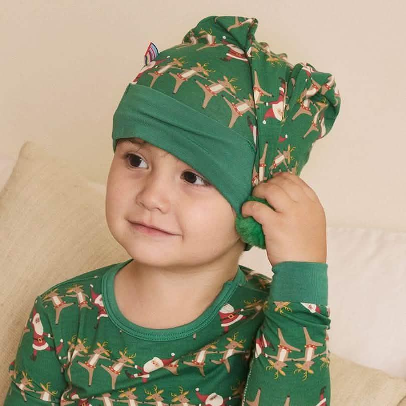 christmas can can modal pom pom hat | baby - re-loved - Image 2