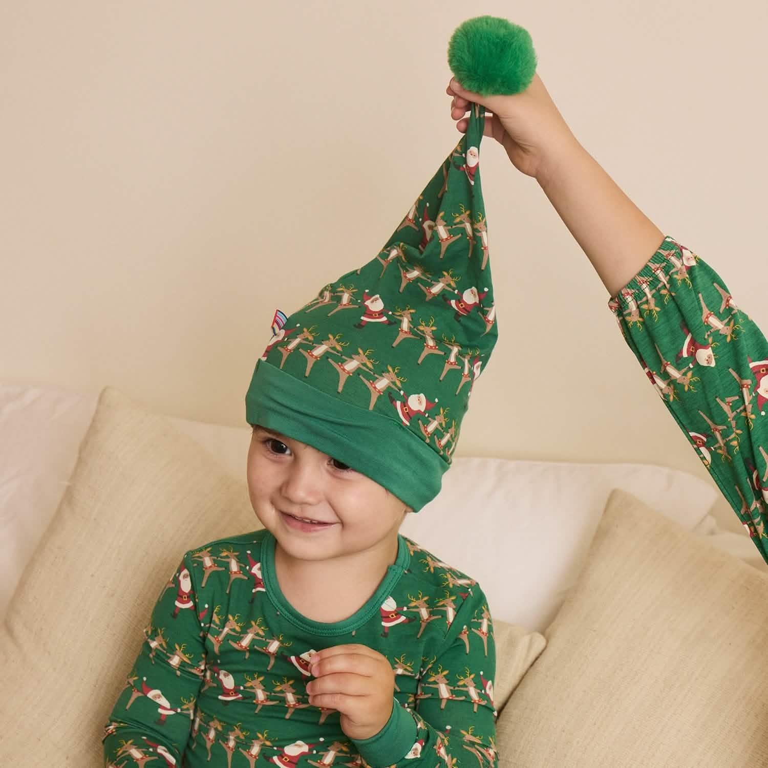 christmas can can modal pom pom hat | baby - re-loved - Image 3