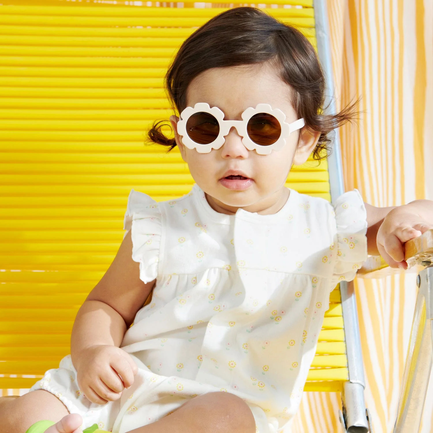 evangeline organic cotton magnetic ruffle sleeve romper - re-loved - Image 5