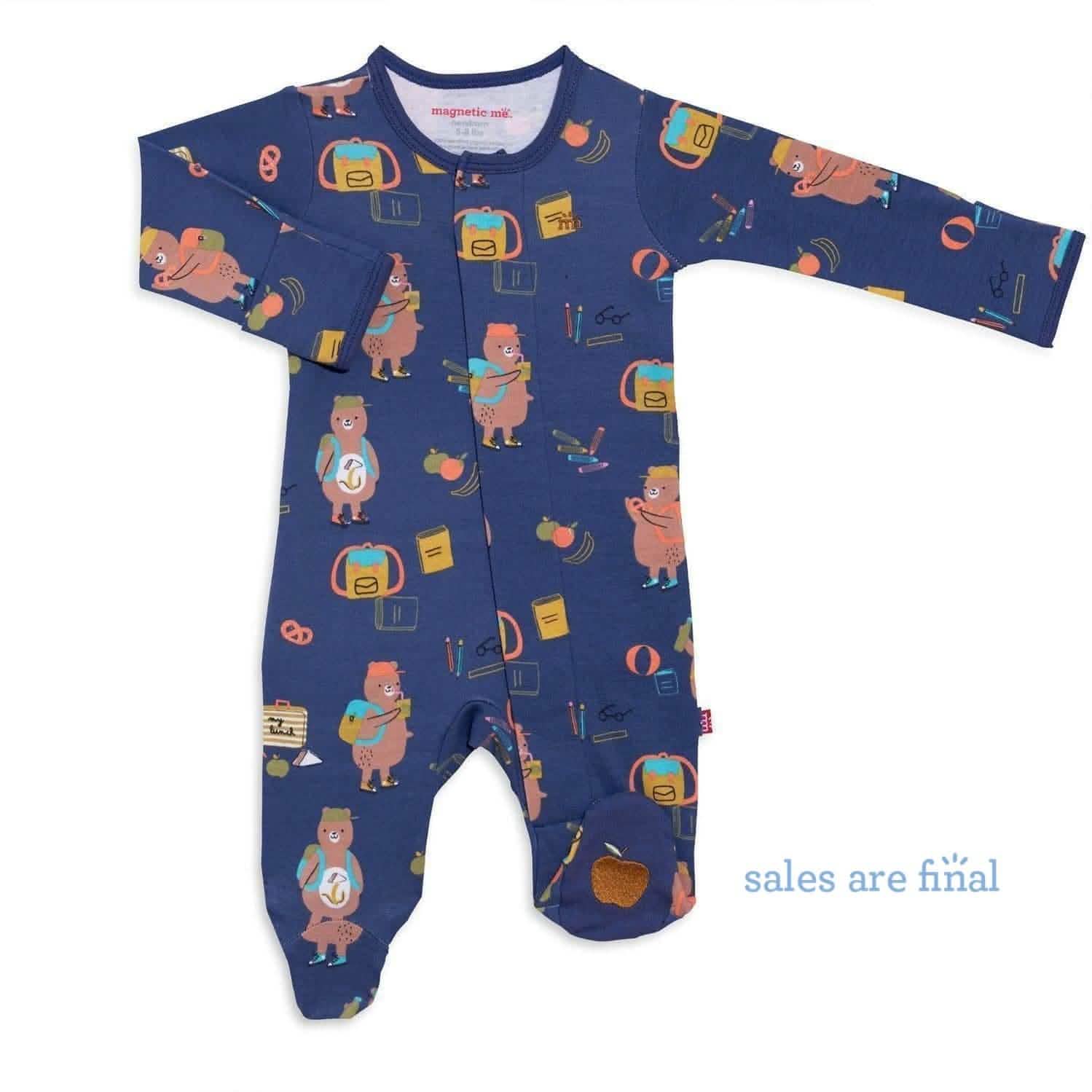first class organic cotton magnetic footie - re-loved - Image 8