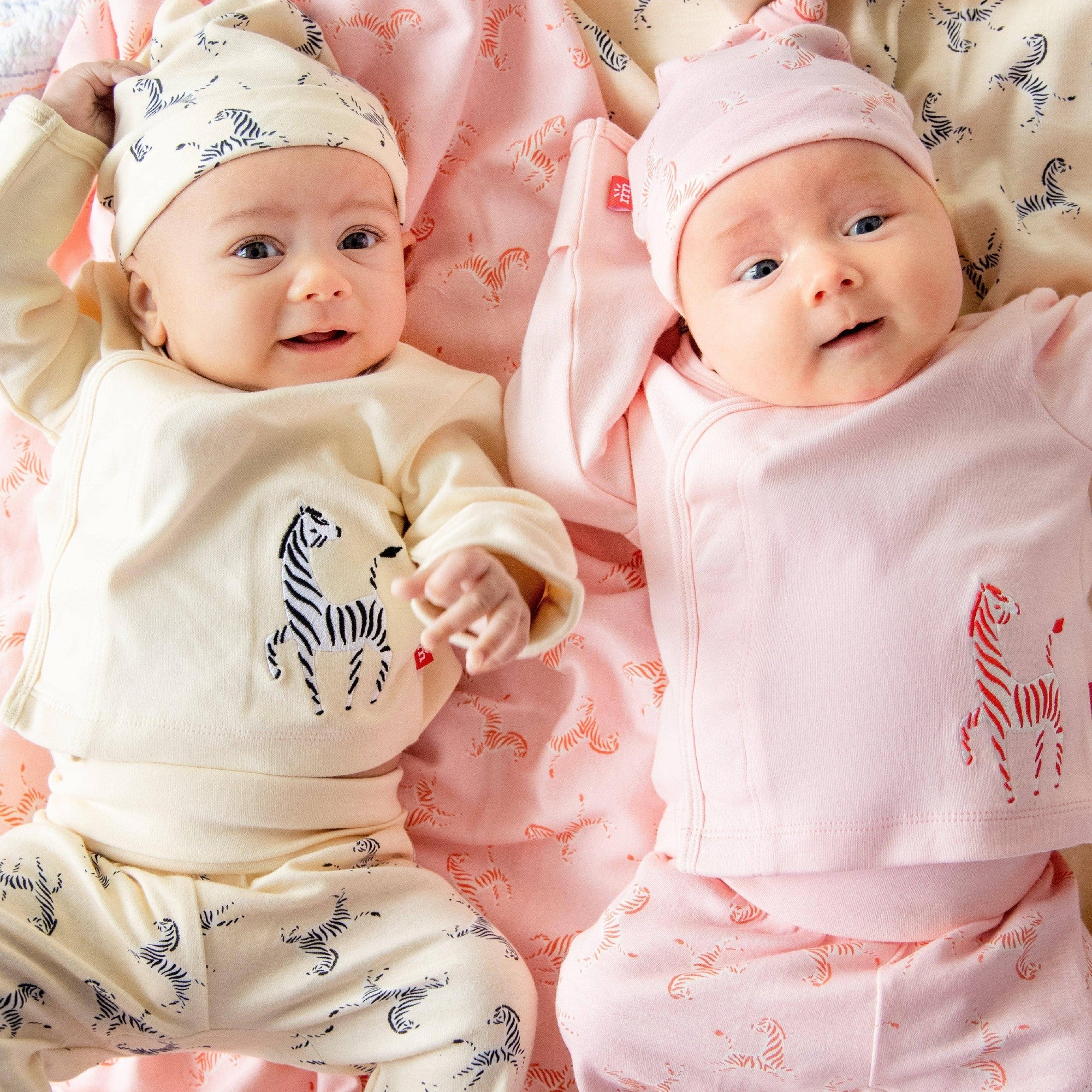 game for play organic cotton magnetic kimono | pink - re-loved - Image 5