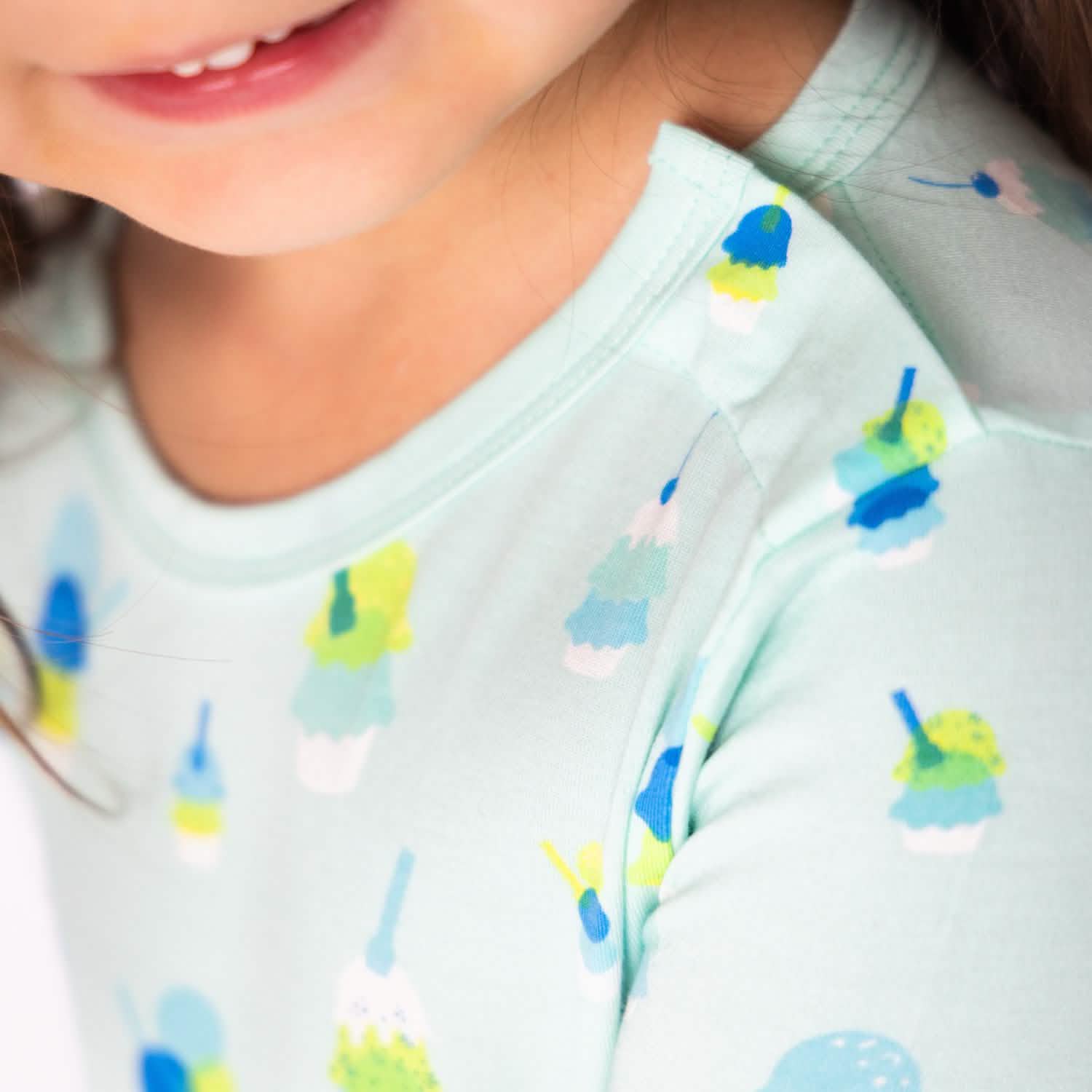 green sundae funday modal magnetic no drama pajama shortie set - re-loved - Image 3