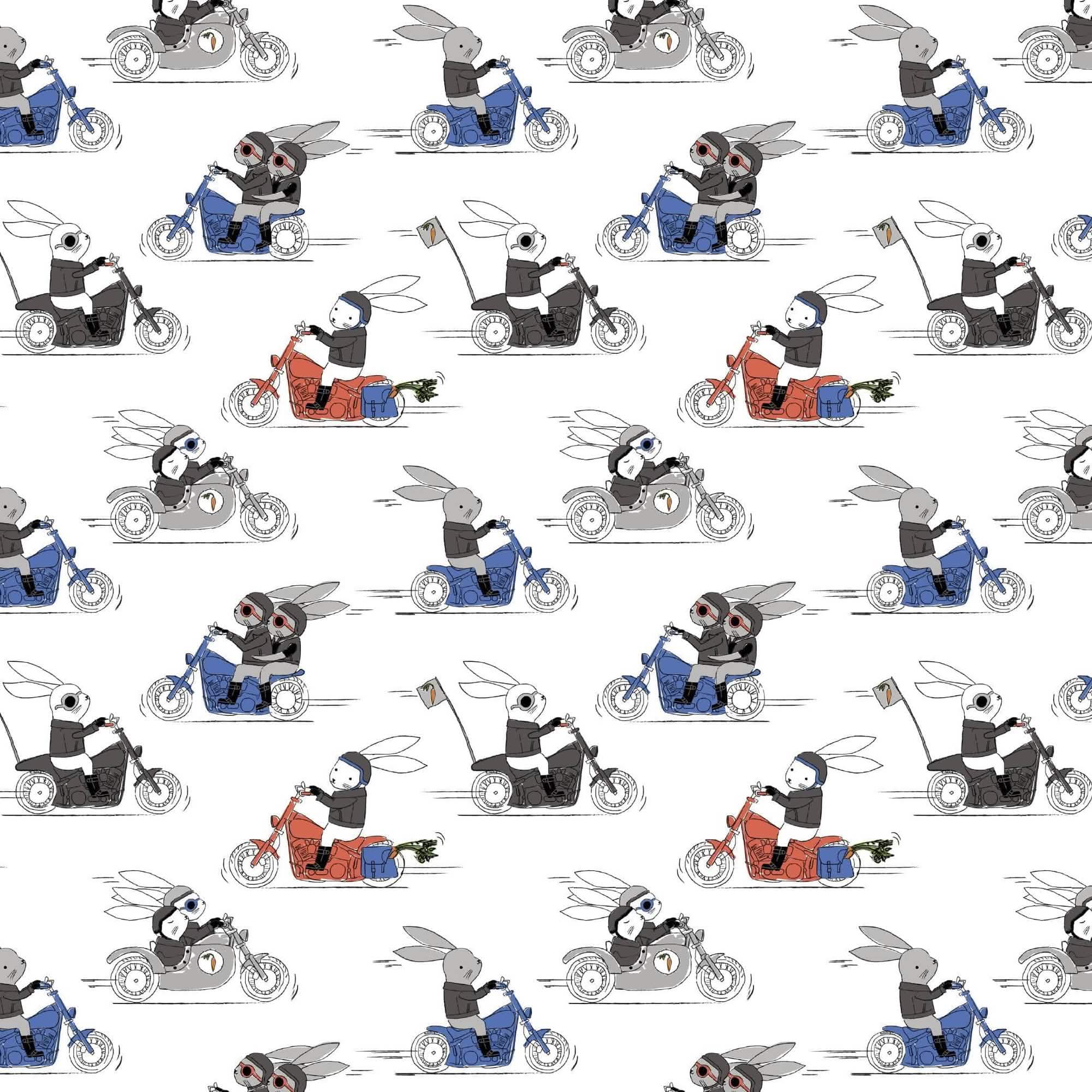 hares on hogs modal magnetic coverall - re-loved - Image 4