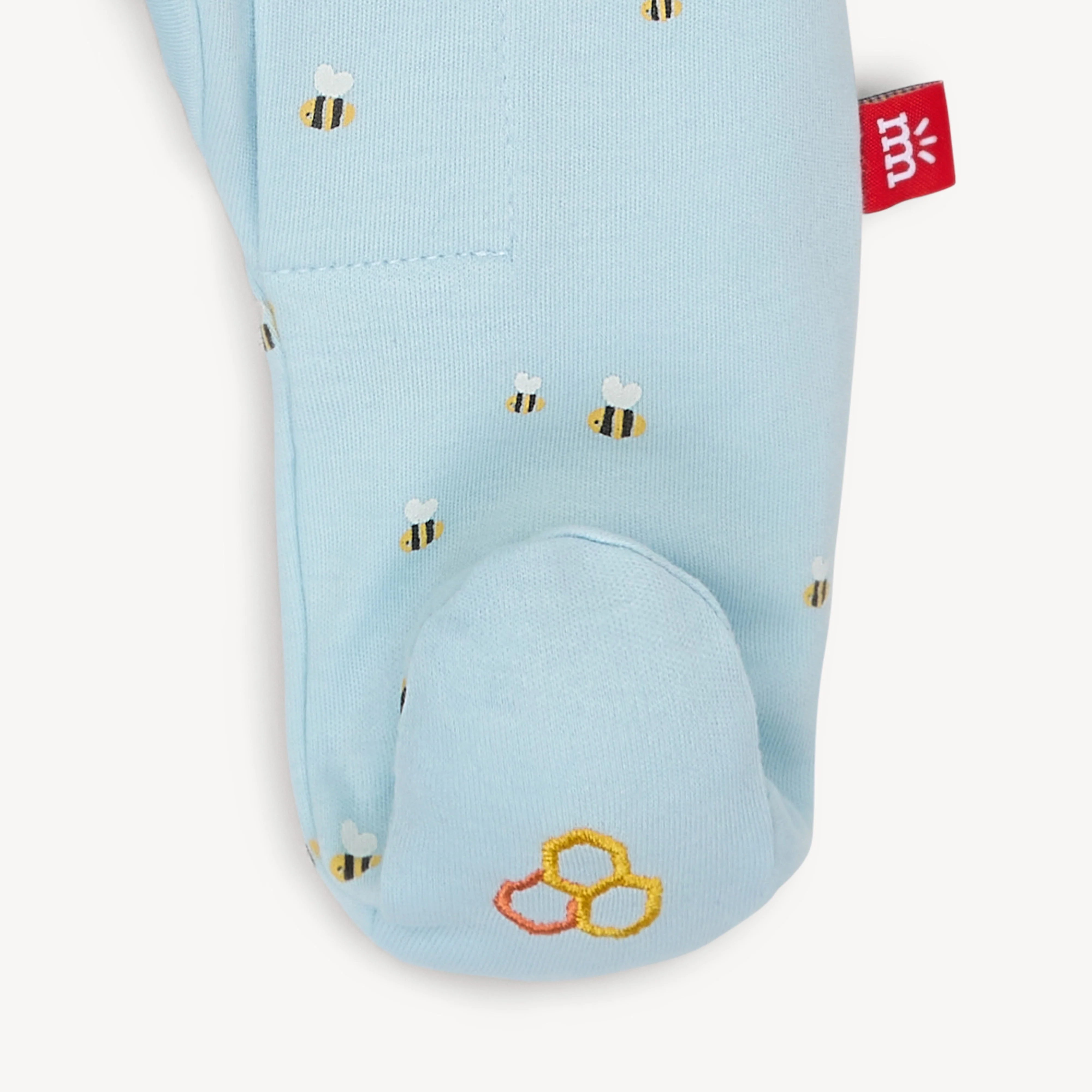 honey hill organic cotton magnetic parent favorite footie - re-loved - Image 3