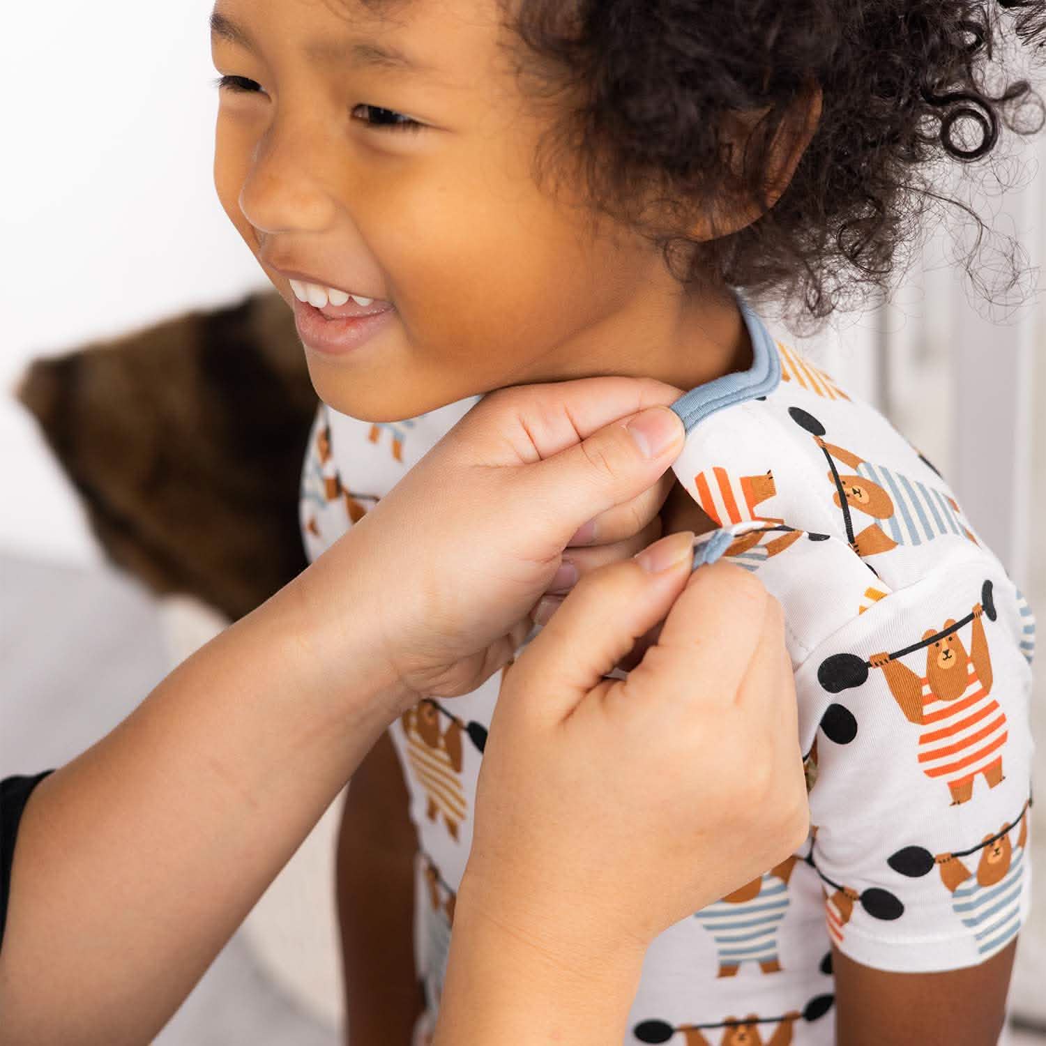 hustle for the muscle modal magnetic toddler and kids pajama set - re-loved - Image 4