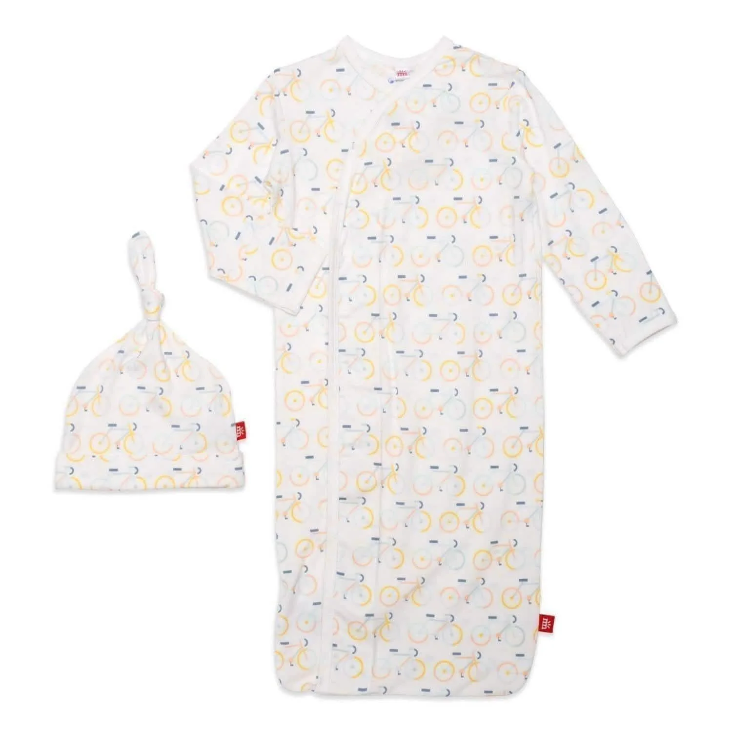 life cycle modal magnetic cozy sleeper gown + hat set - re-loved - Image 4