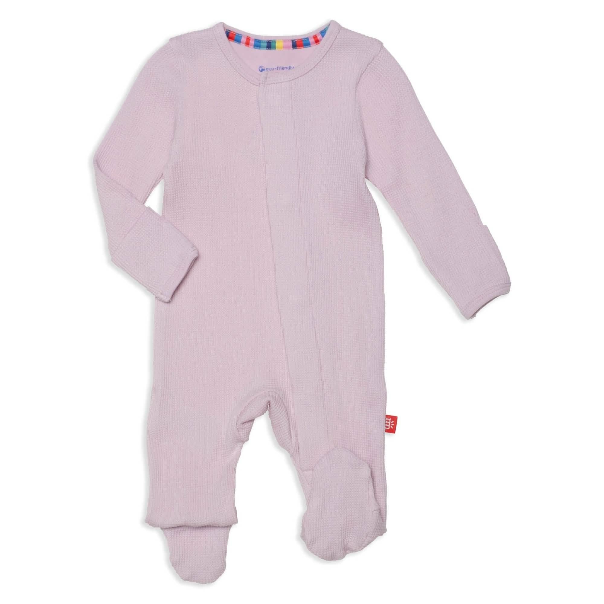 lilac snow waffle modal magnetic parent favorite footie - re-loved - Image 6