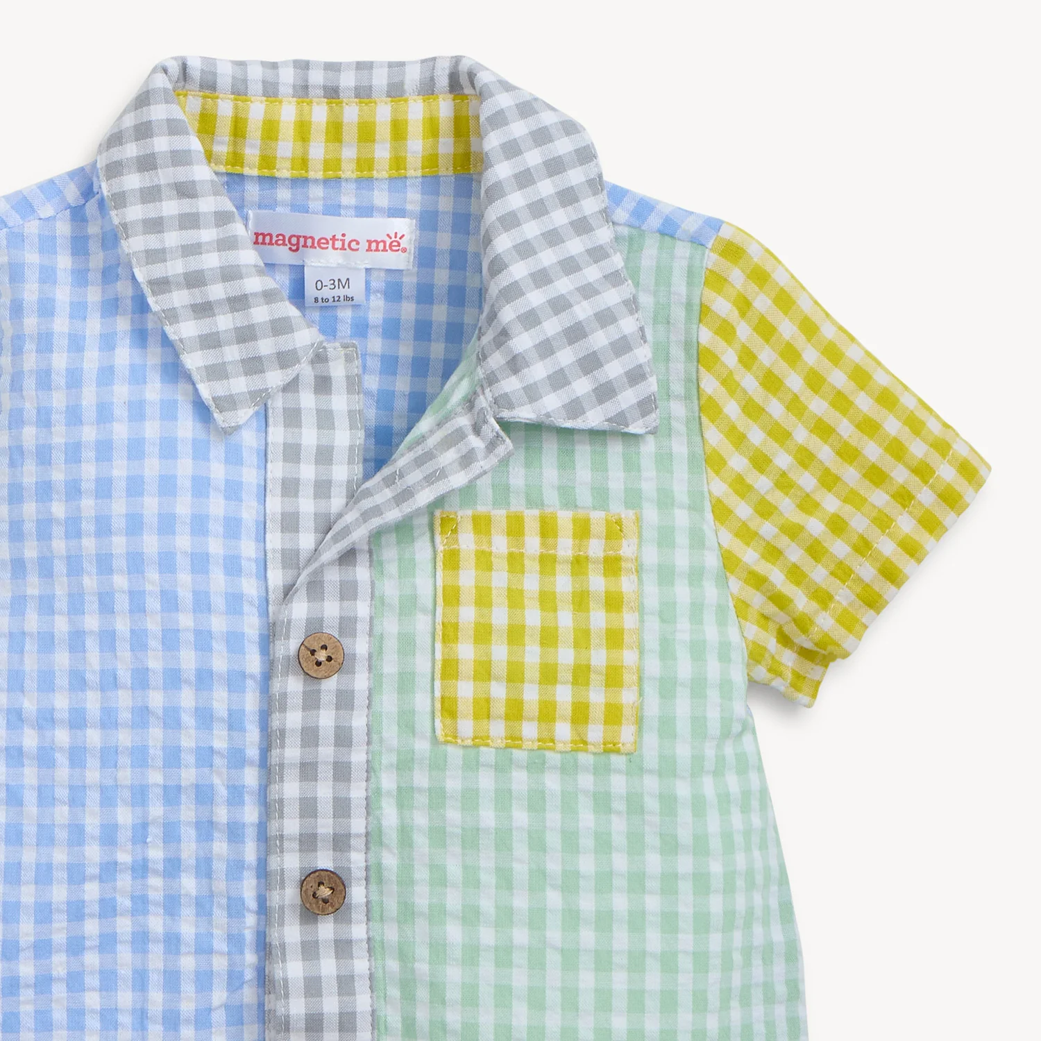 Magnetic Boys Collar Romper - Image 3
