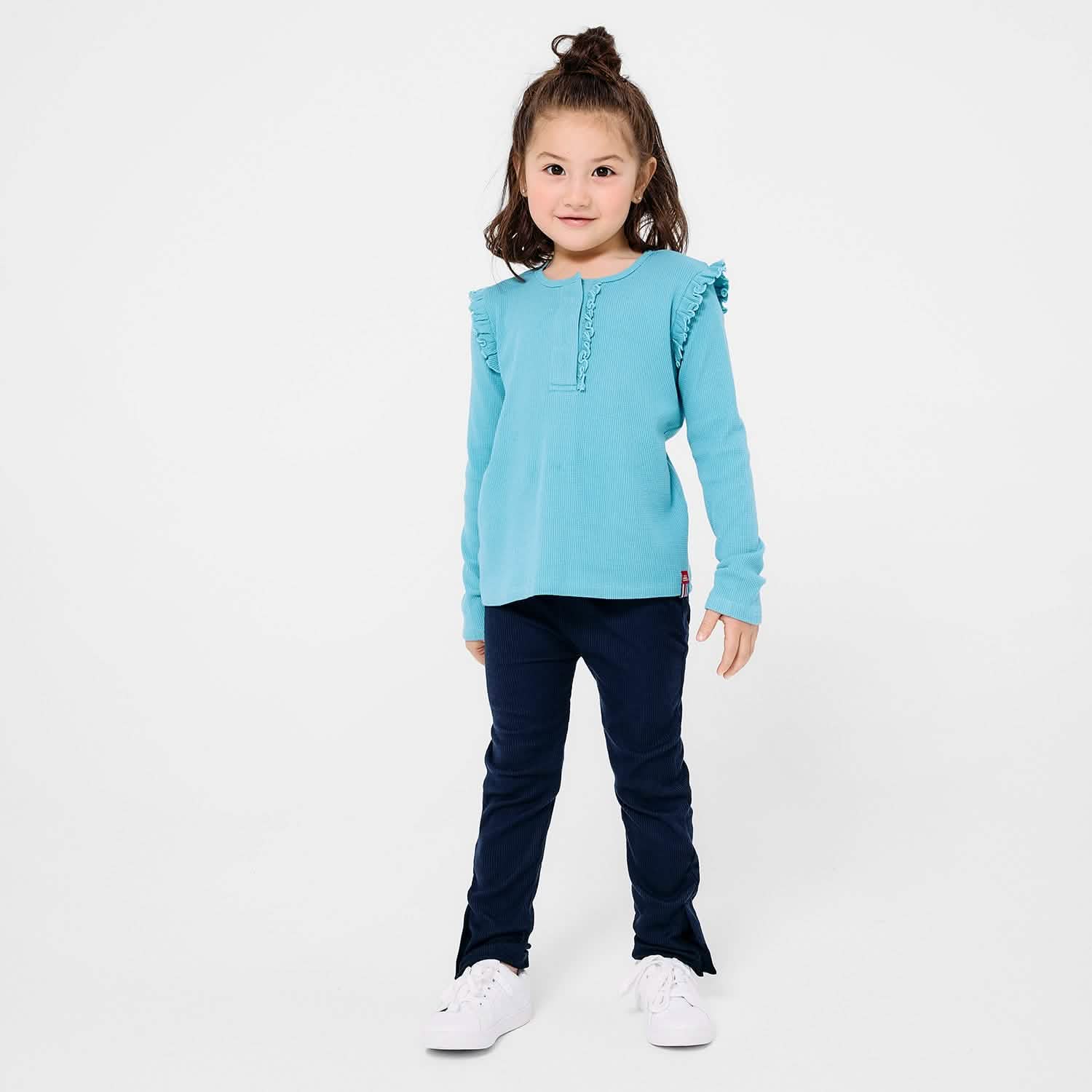 Magnetic Long Sleeve Shirt with Ruffle - Image 2