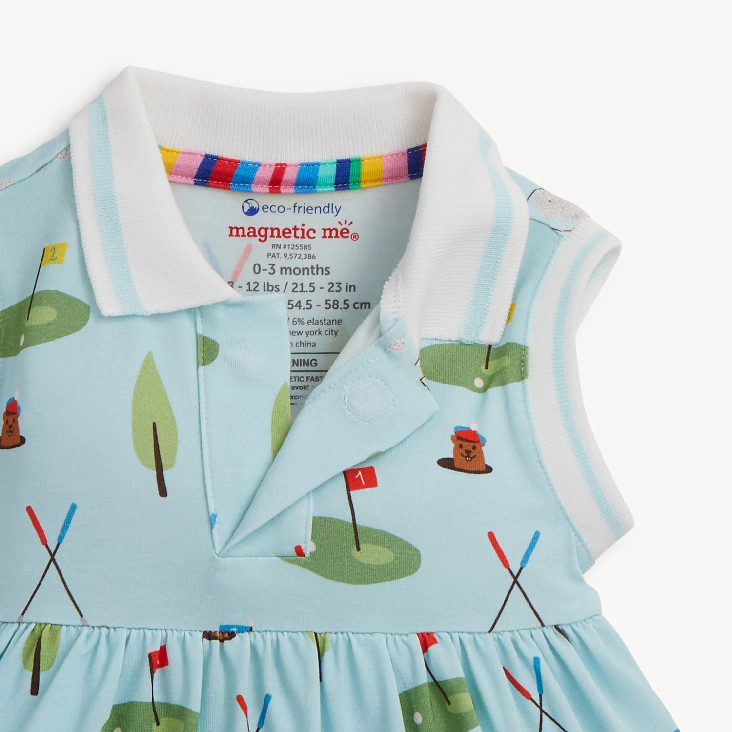Magnetic Polo Bodysuit Dress - Image 2