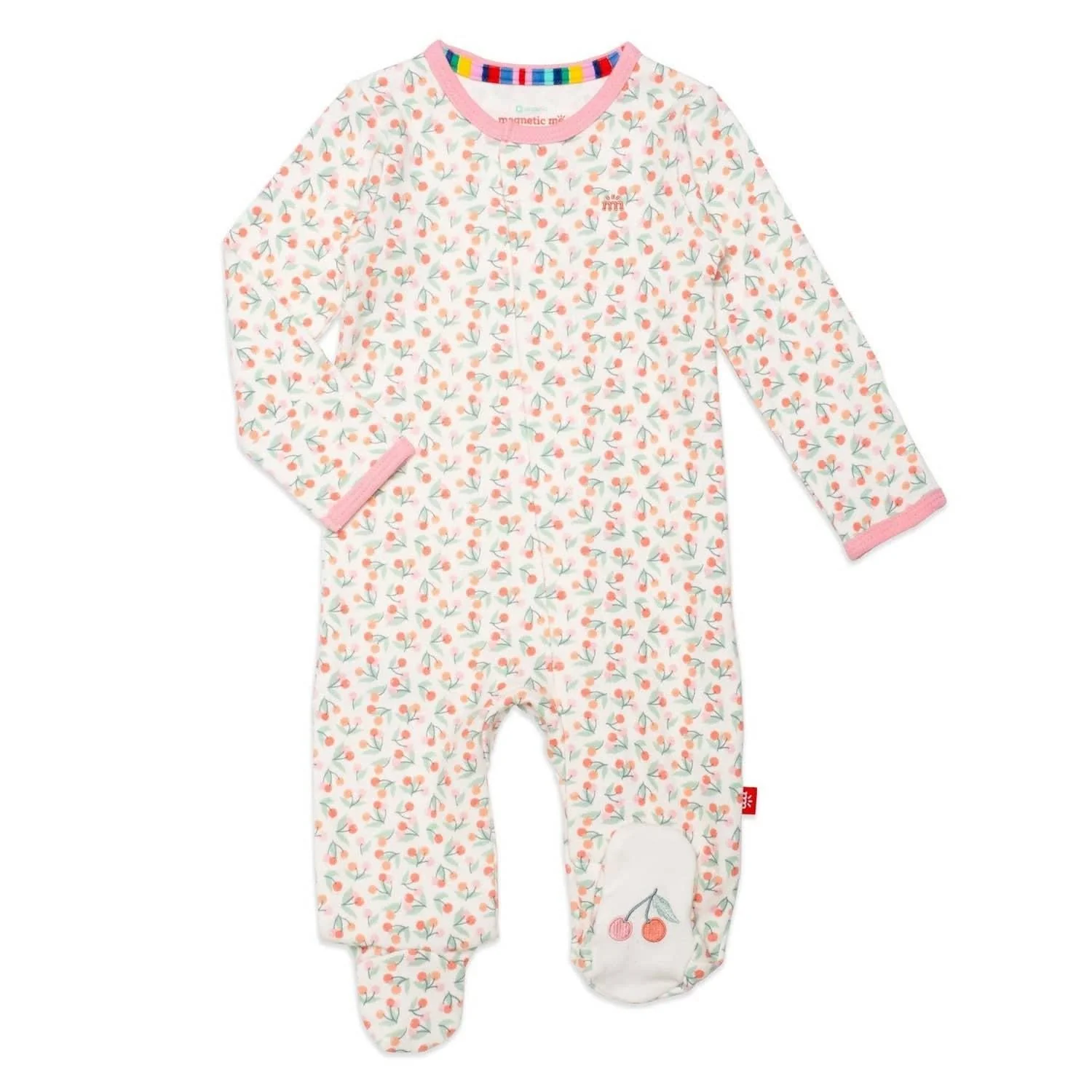 mon cheri organic cotton magnetic parent favorite footie - re-loved - Image 2