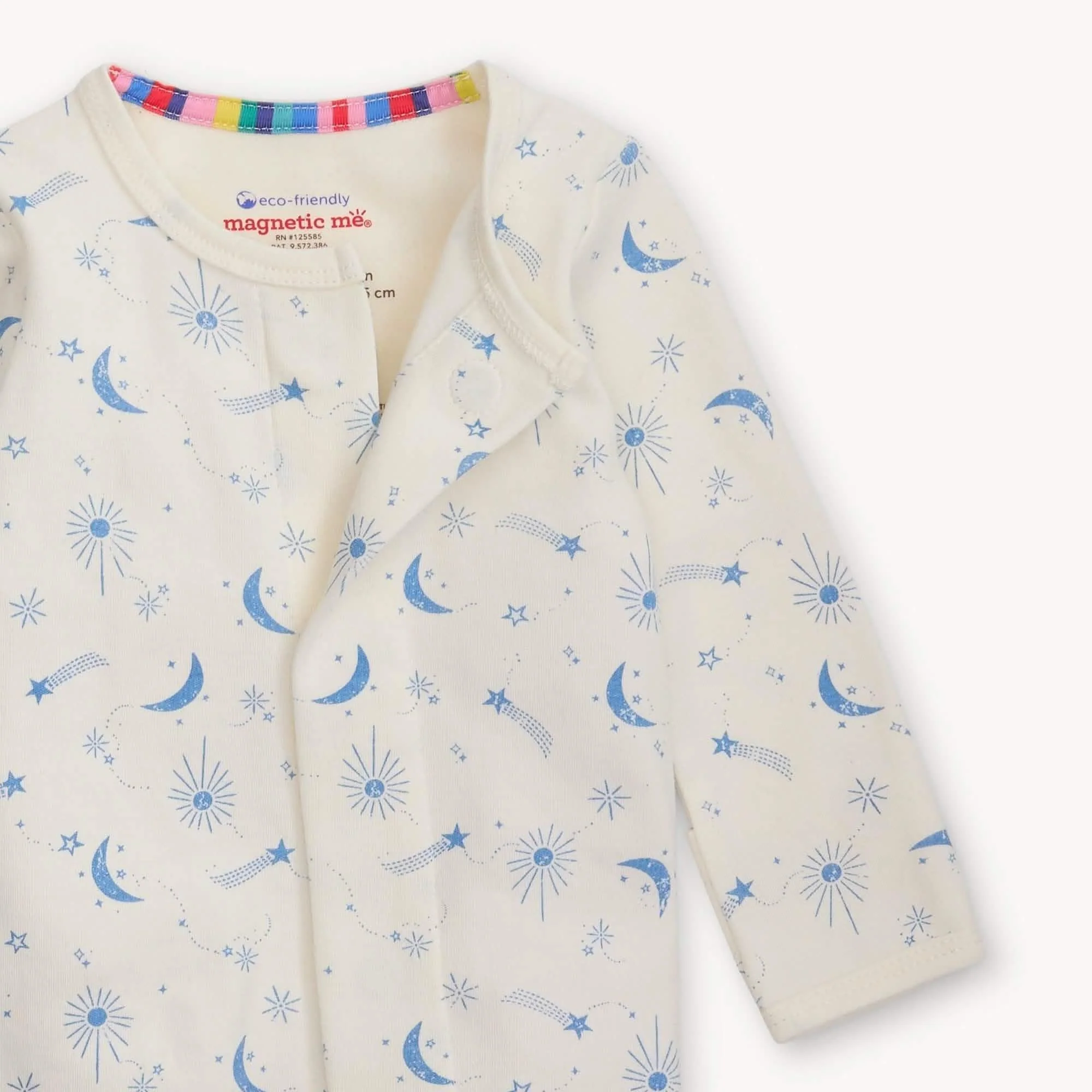 moon song organic cotton magnetic parent favorite footie - re-loved - Image 2