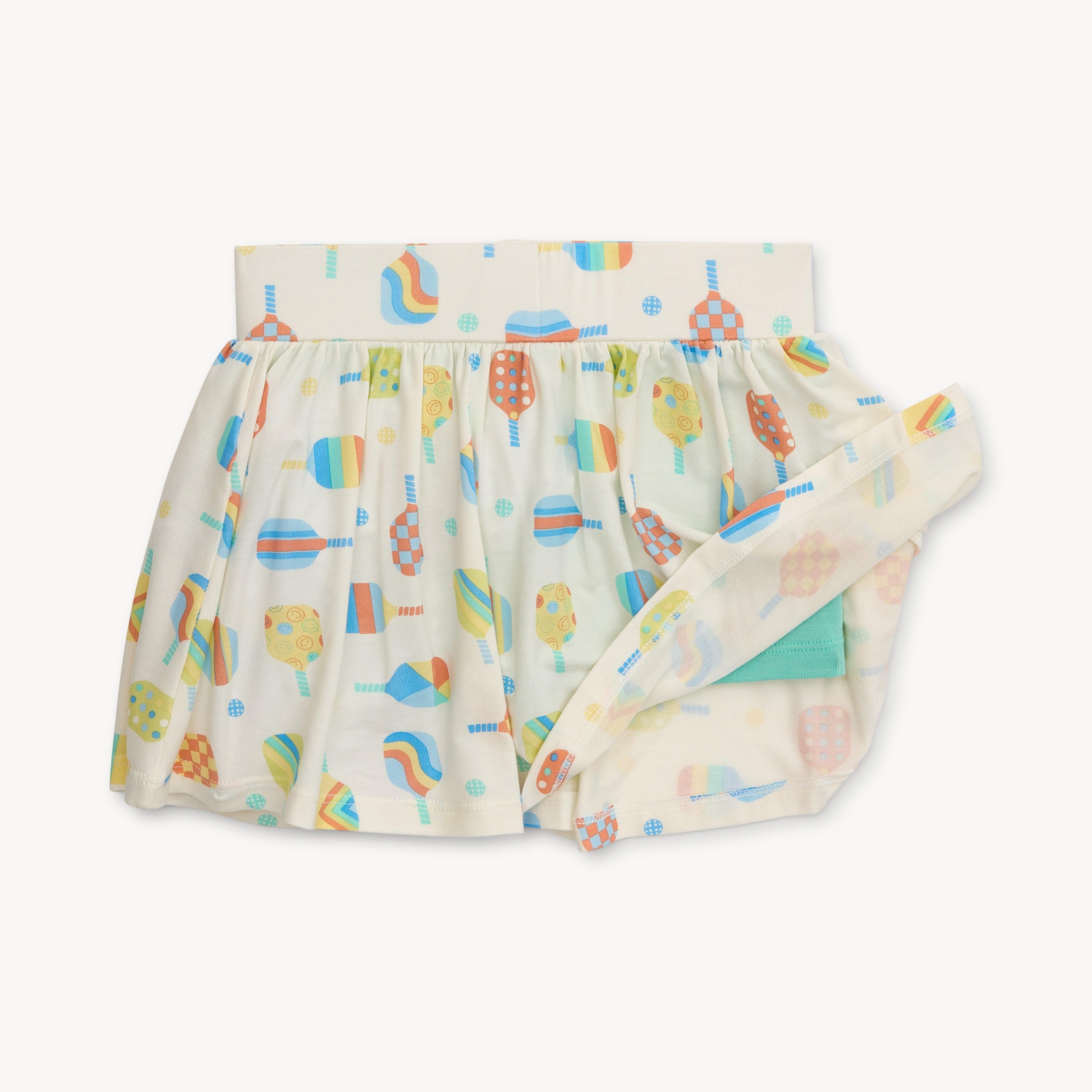 perfect pickle paddles modal magnetic play all day top + flutter skort set - re-loved - Image 5