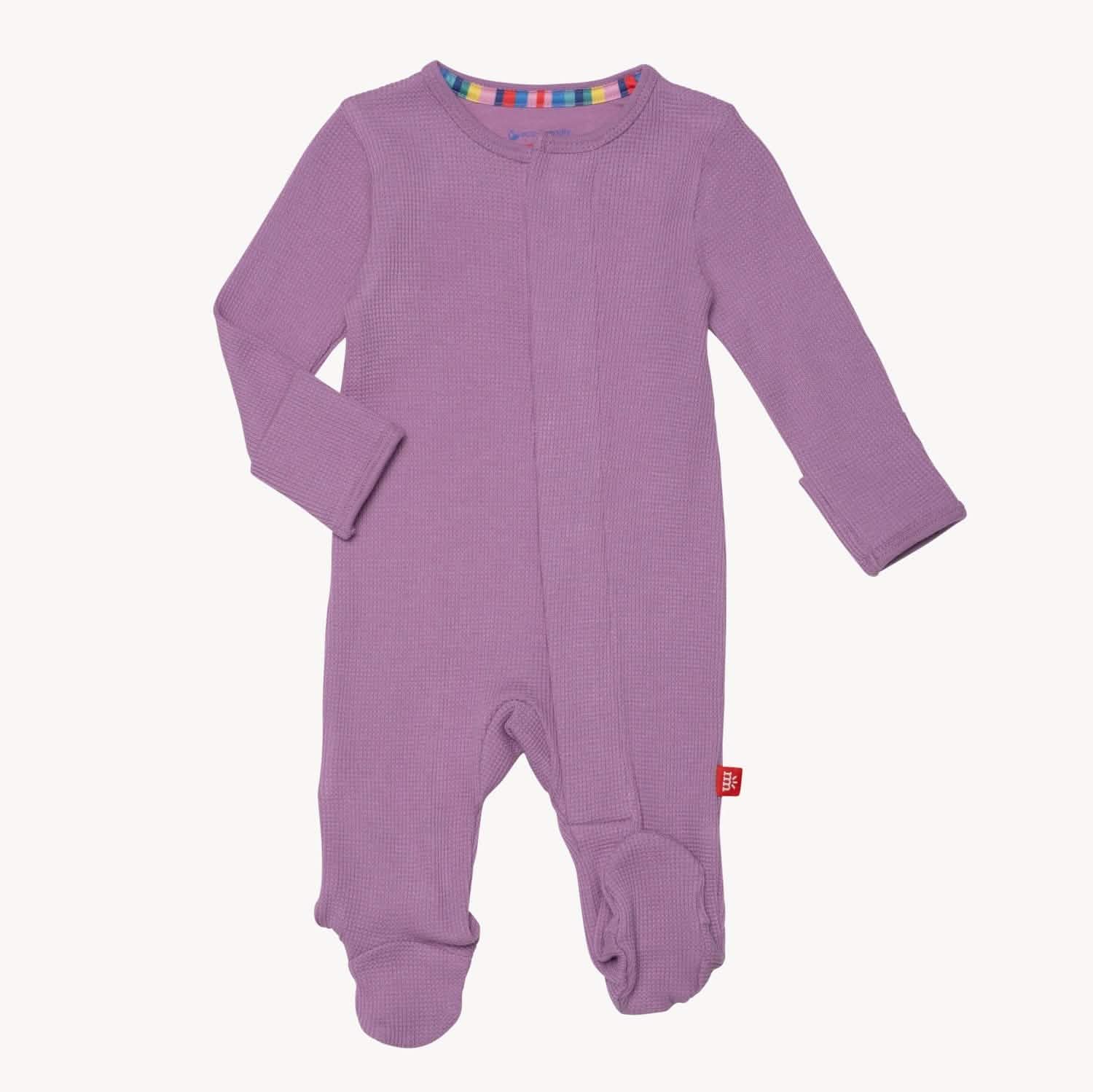 pink ribbon waffle modal magnetic parent favorite footie - re-loved - Image 2