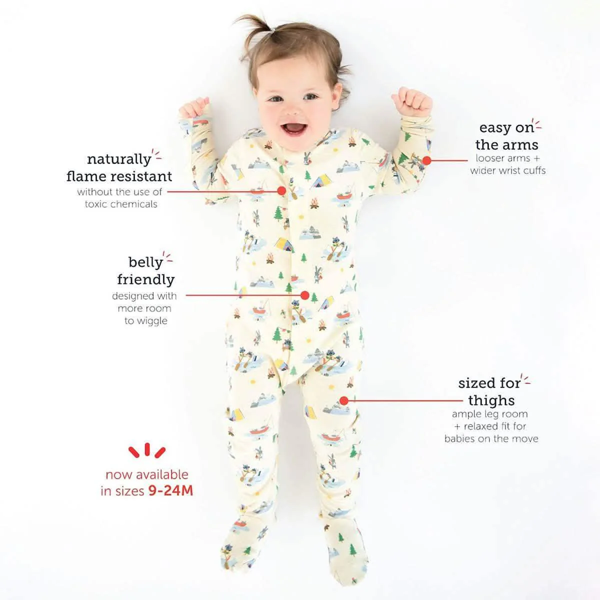 pink sundae funday RightFit™ magnetic parent favorite footie with ruffles - re-loved - Image 4