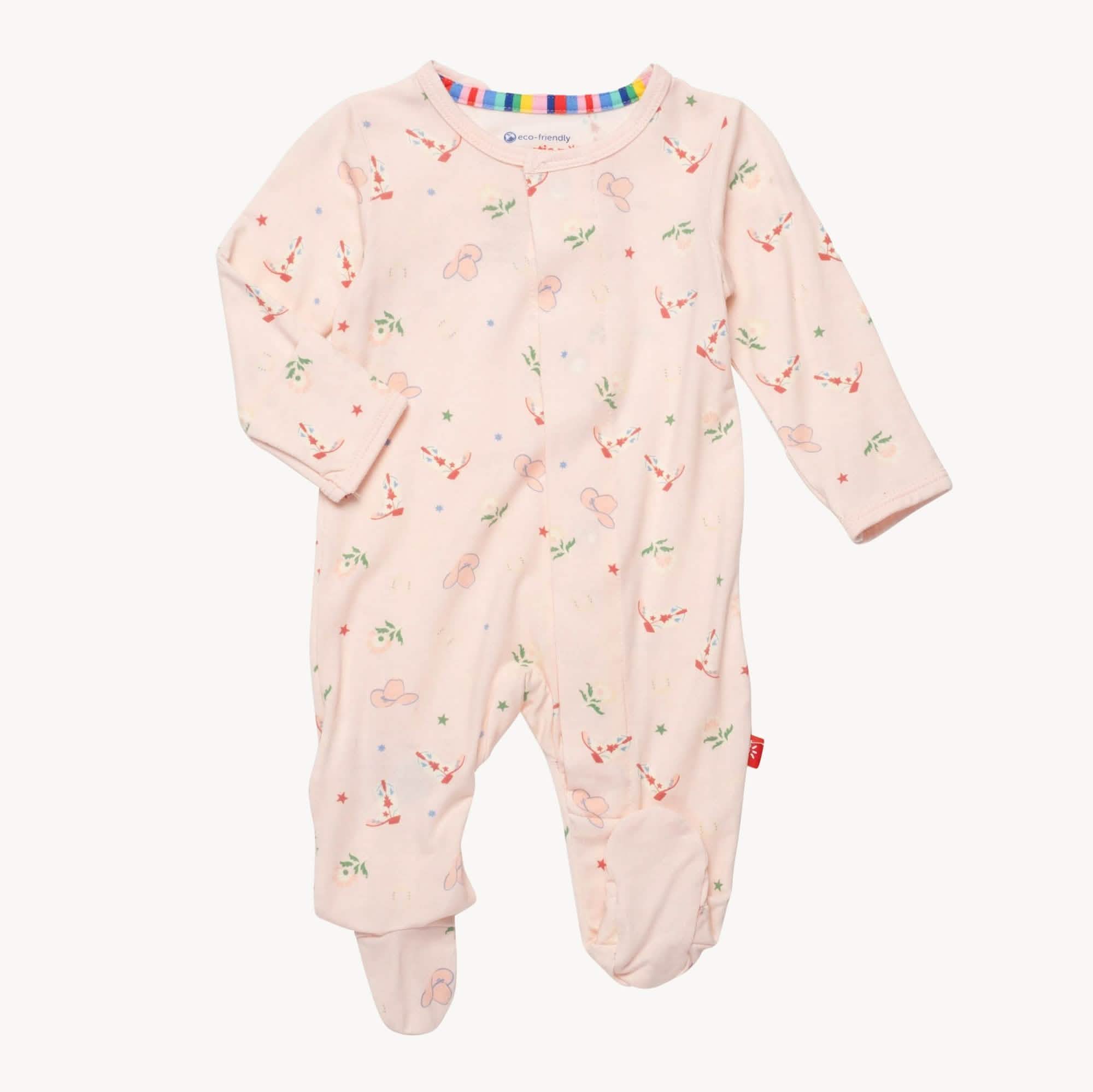 rodeo drive pink modal magnetic parent favorite footie - re-loved - Image 2