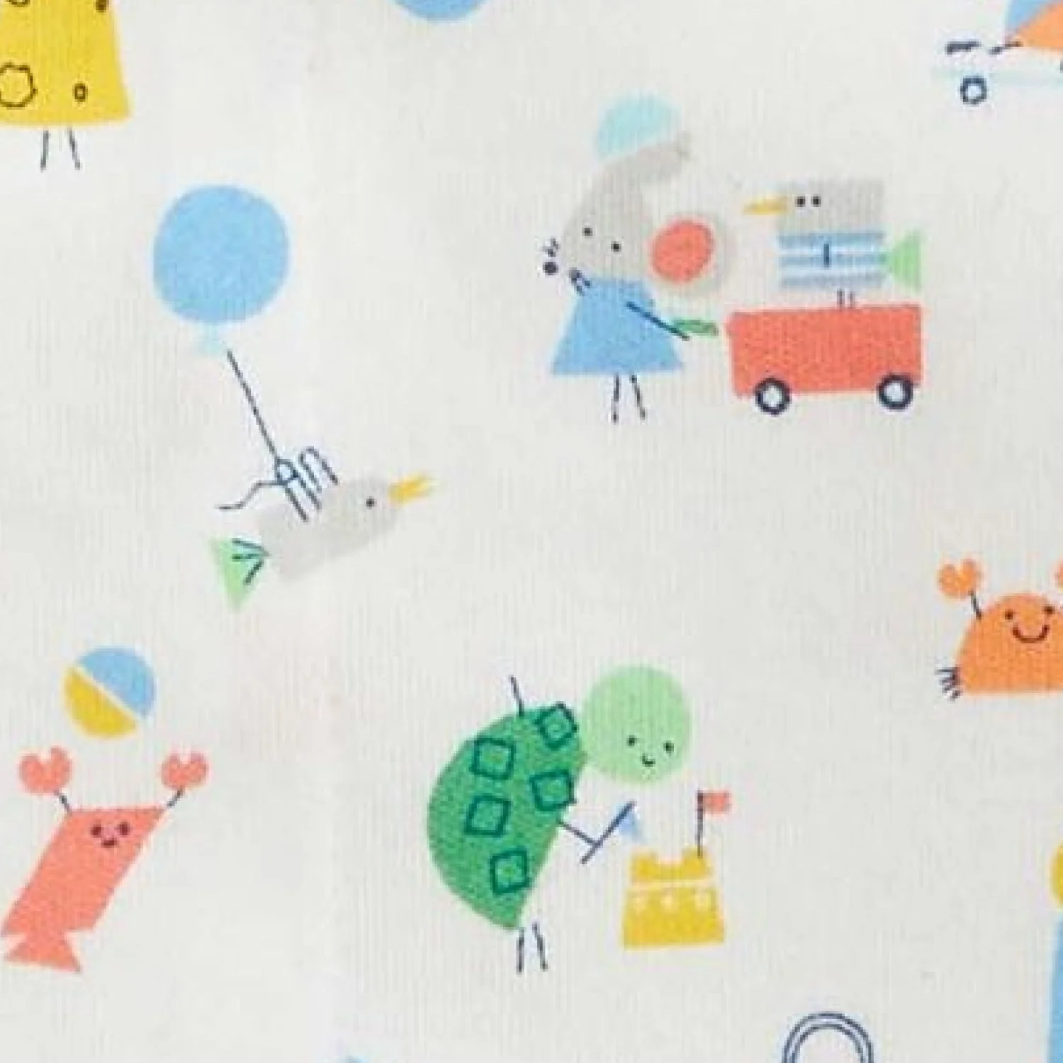 seaside sand squad organic cotton magnetic parent favorite footie - re-loved - Image 4