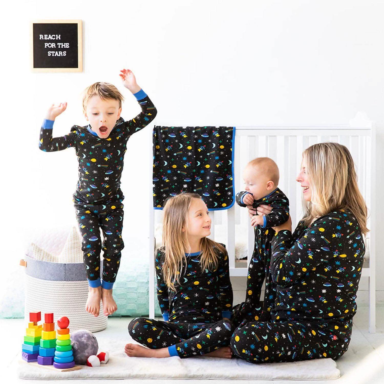 space chase modal magnetic toddler and kids pajama set - re-loved - Image 3