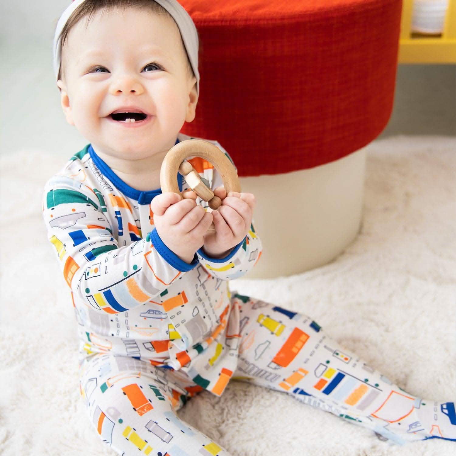 traffic jammies modal magnetic footie - re-loved - Image 3