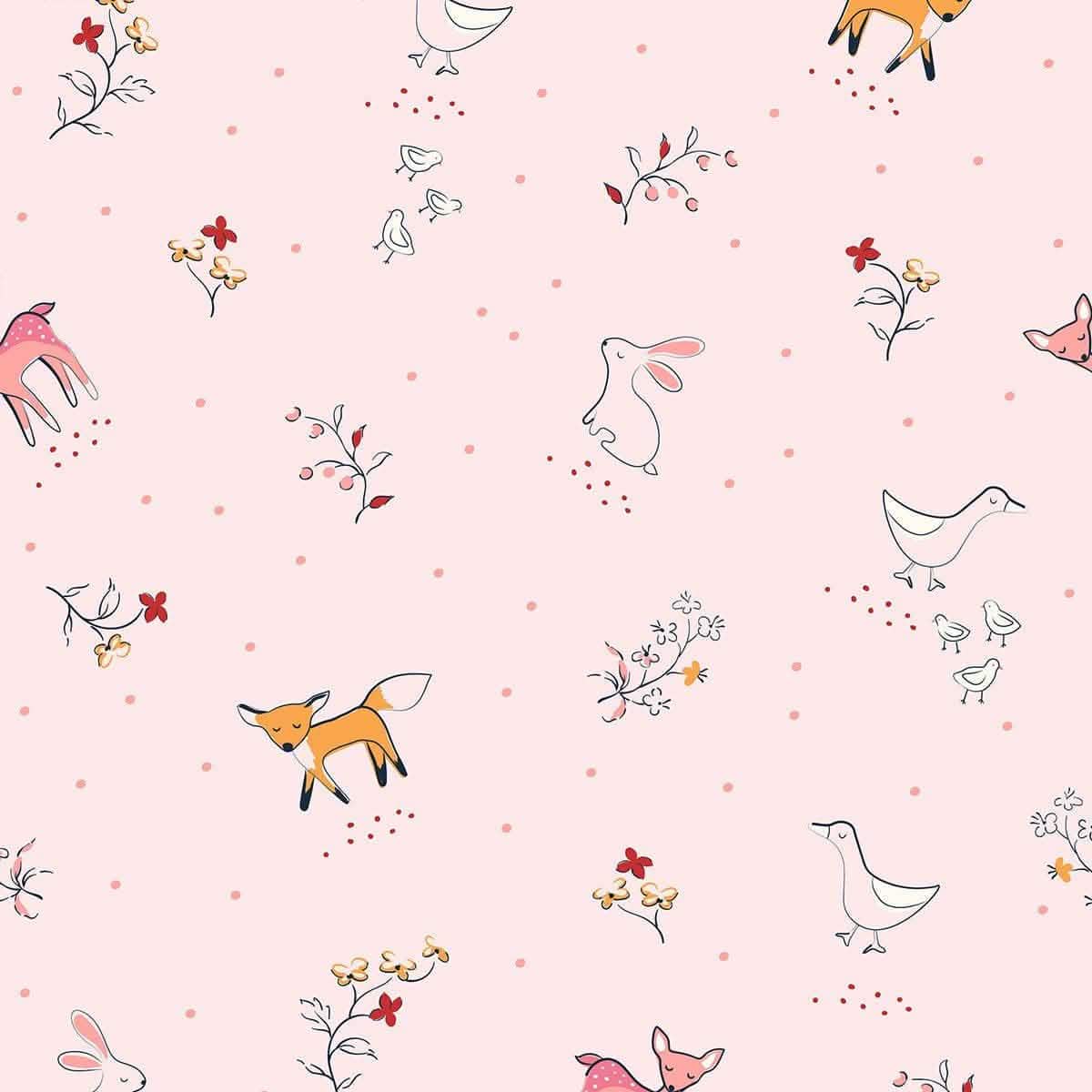 woodsy tale modal magnetic parent favorite footie | pink - re-loved - Image 2
